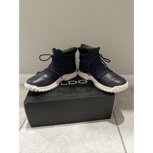 Aldo Men's Black and Blue Sneakers - Picture 7 of 7